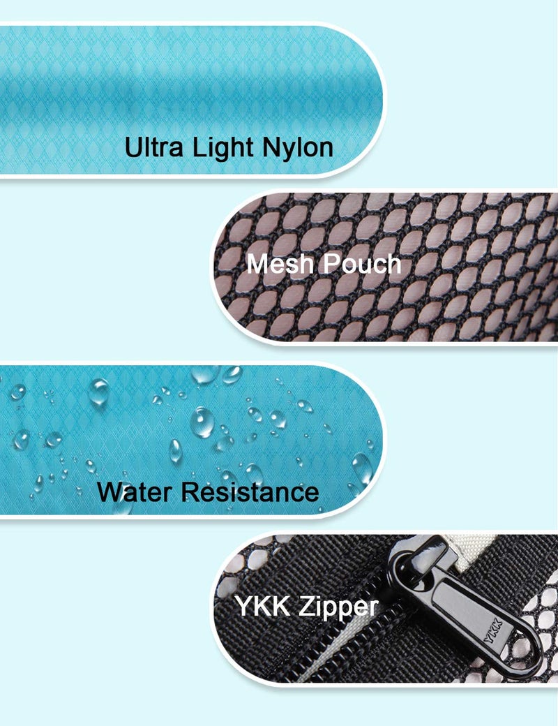 GOX Travel Toiletry Bag,Dopp Kit Case,Ultra-Light Cosmetics Bag Makeup Organizer(Turquoise) - Image 5
